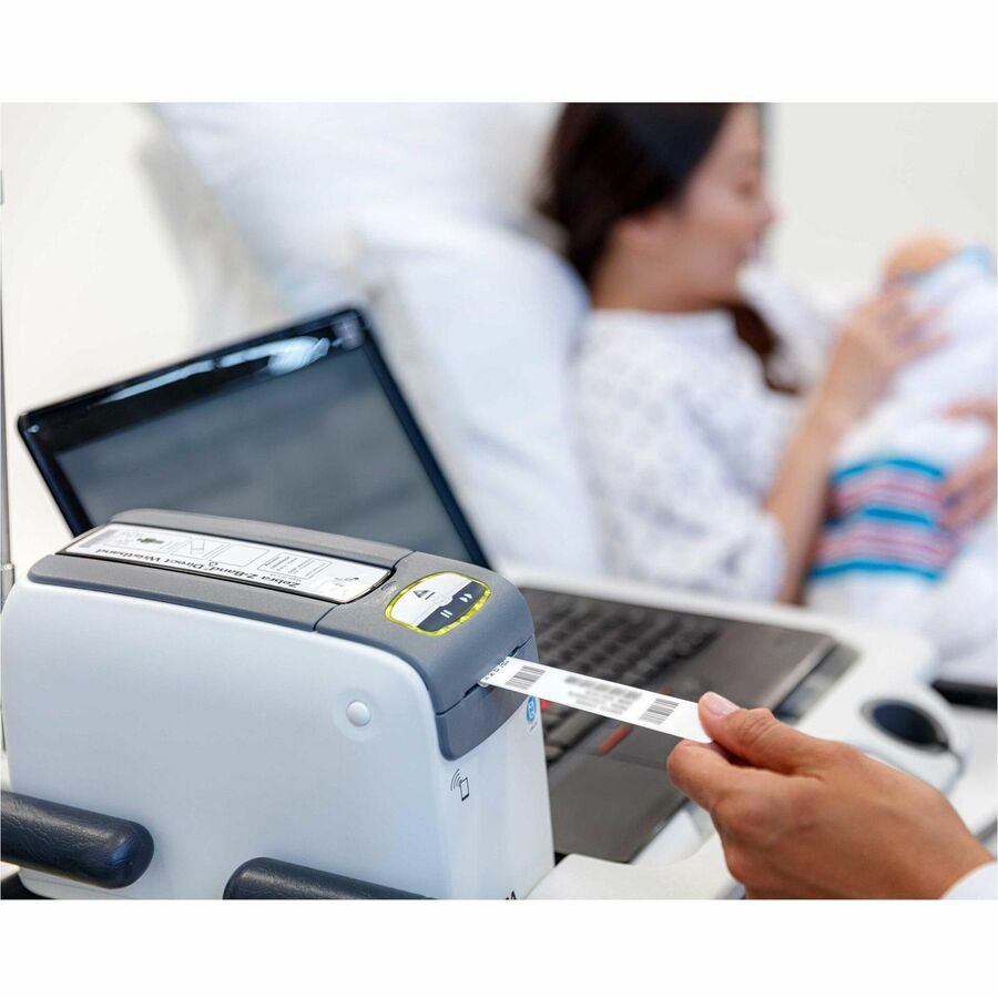 Zebra ZD510-HC Direct Thermal Printer - Monochrome - Portable - Wristband Print - Ethernet