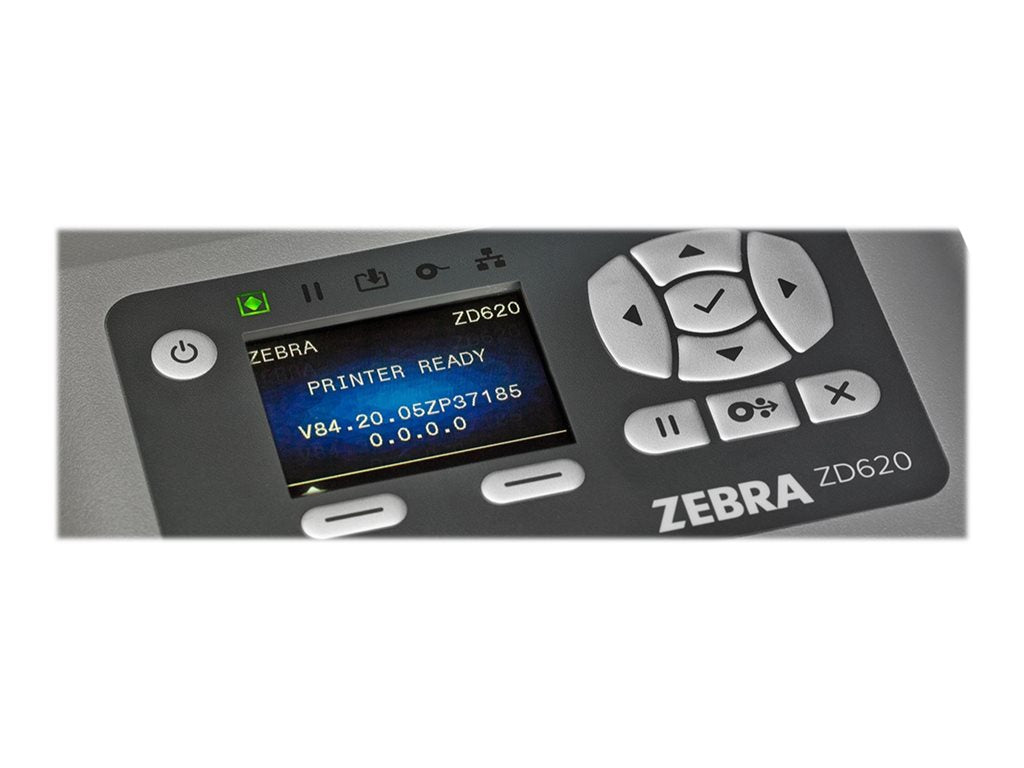 Zebra ZD620 - Label printer - thermal transfer - - 300 dpi - up to 359.1 inch/min - USB 2.0, LAN, serial, USB host,