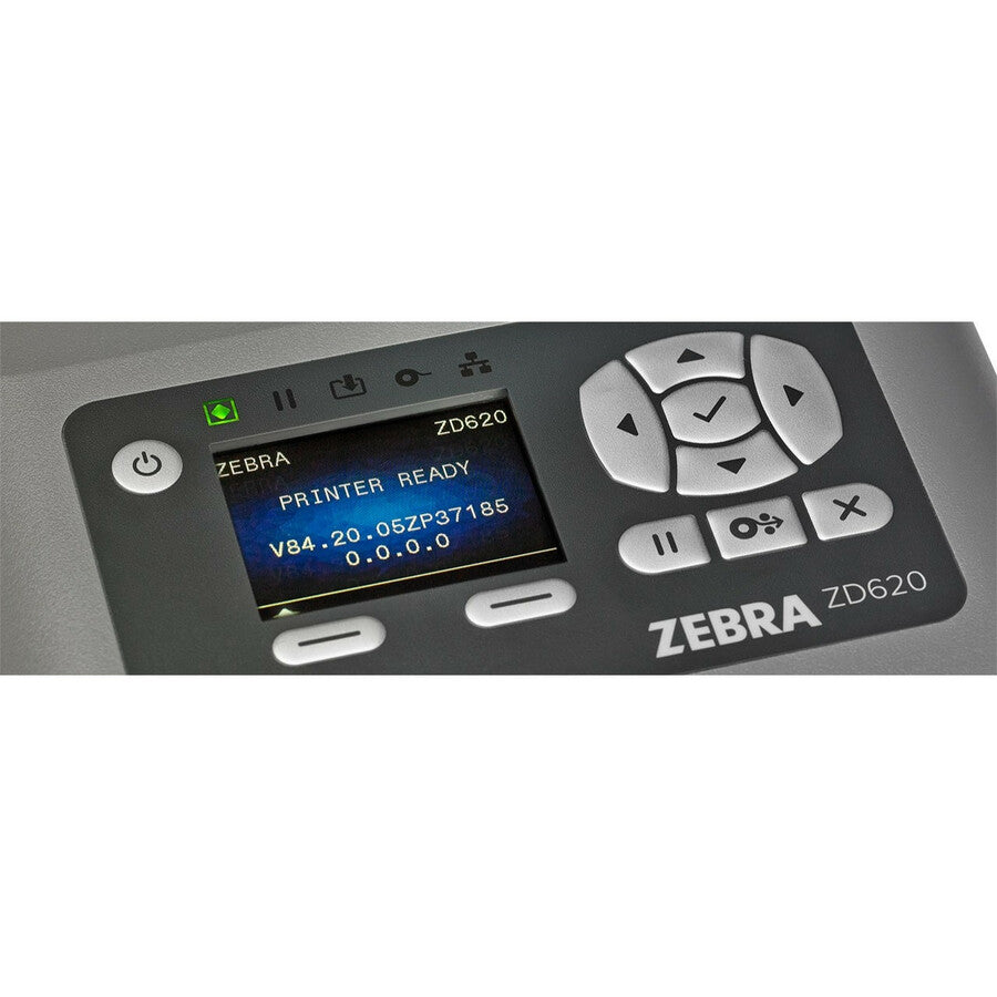 Zebra ZD620d Desktop Direct Thermal Printer - Monochrome - Label/Receipt Print - USB - Serial - Bluetooth ZD62142-D01L01EZ