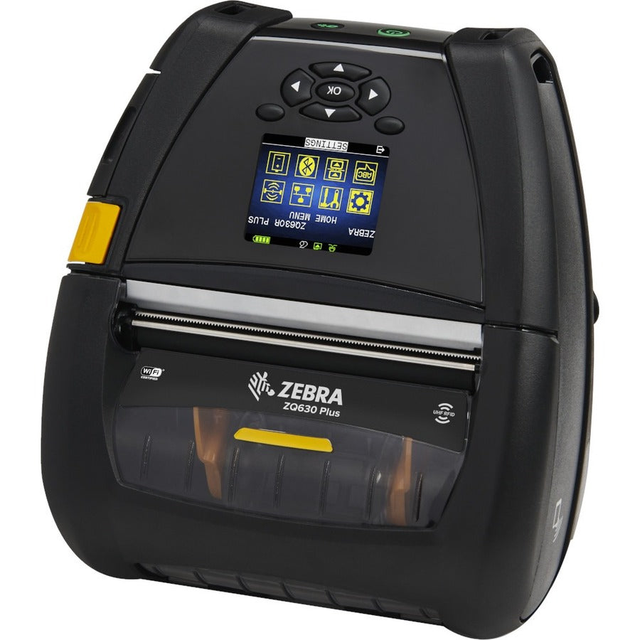 Zebra ZQ630 Plus Desktop Industrial Mobile Direct Thermal Printer - Monochrome - Label/Rec