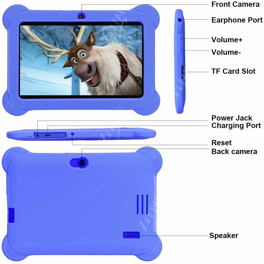 Zeepad 7inch KIDS Zeepad Tablet Quad Core Android 4.4 KitKat-16GB (Refurbished) - Blue - 1