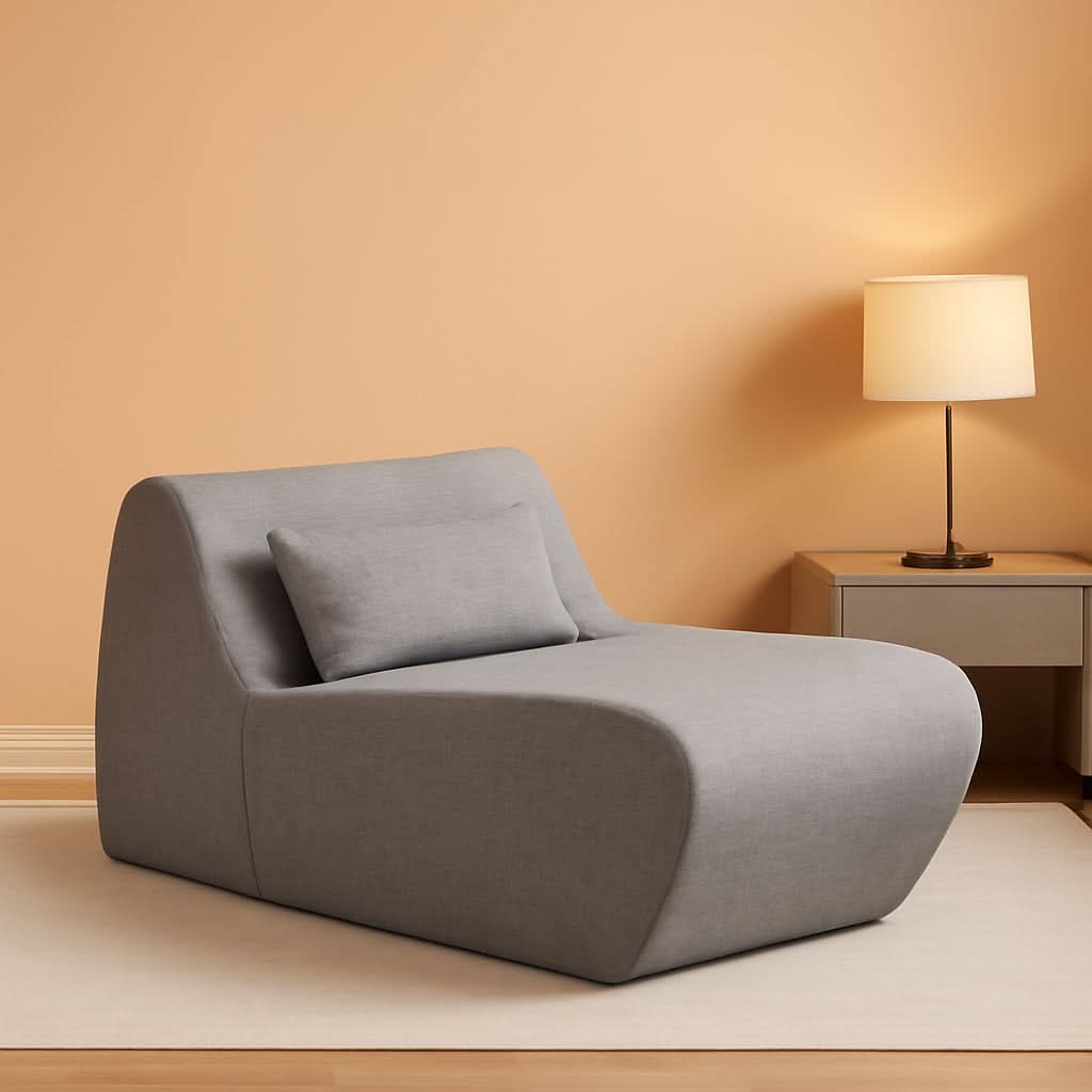 Support Grey Zero Gravity Chaise Lounger Ergonomic Foam Support Grey