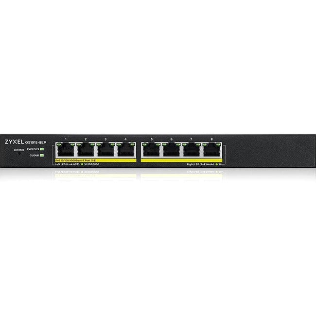 Zyxel 8-Port Gbe Smart Managed Poe Switch Gs1915-8Ep
