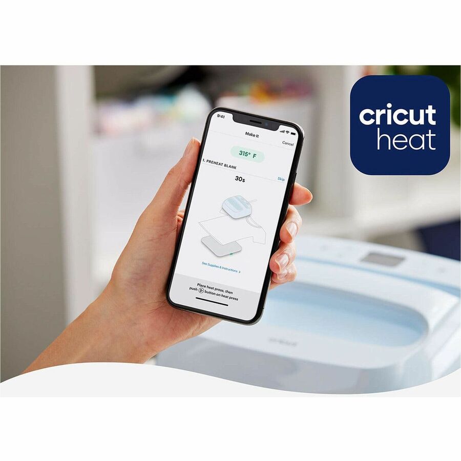 cricut EasyPress 3 - 9 in x 9 in - 7.8" Width x 13.4" Depth x 14.4" Height - Zen Blue -