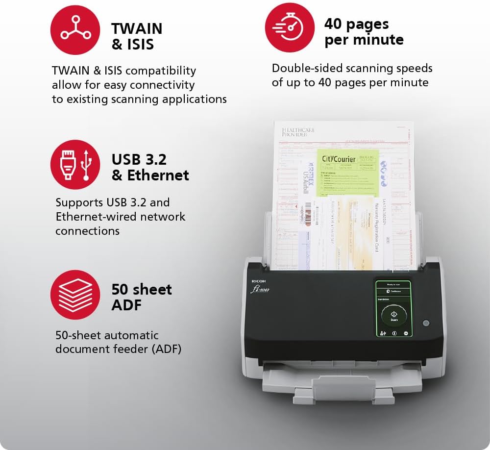 fi-8040 Fast Front Office & Desktop Document PA03836-B005
