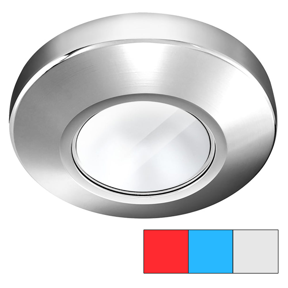 i2Systems Profile P1120 Tri-Light Surface Light - Red, Cool White &amp; Blue - Chrome