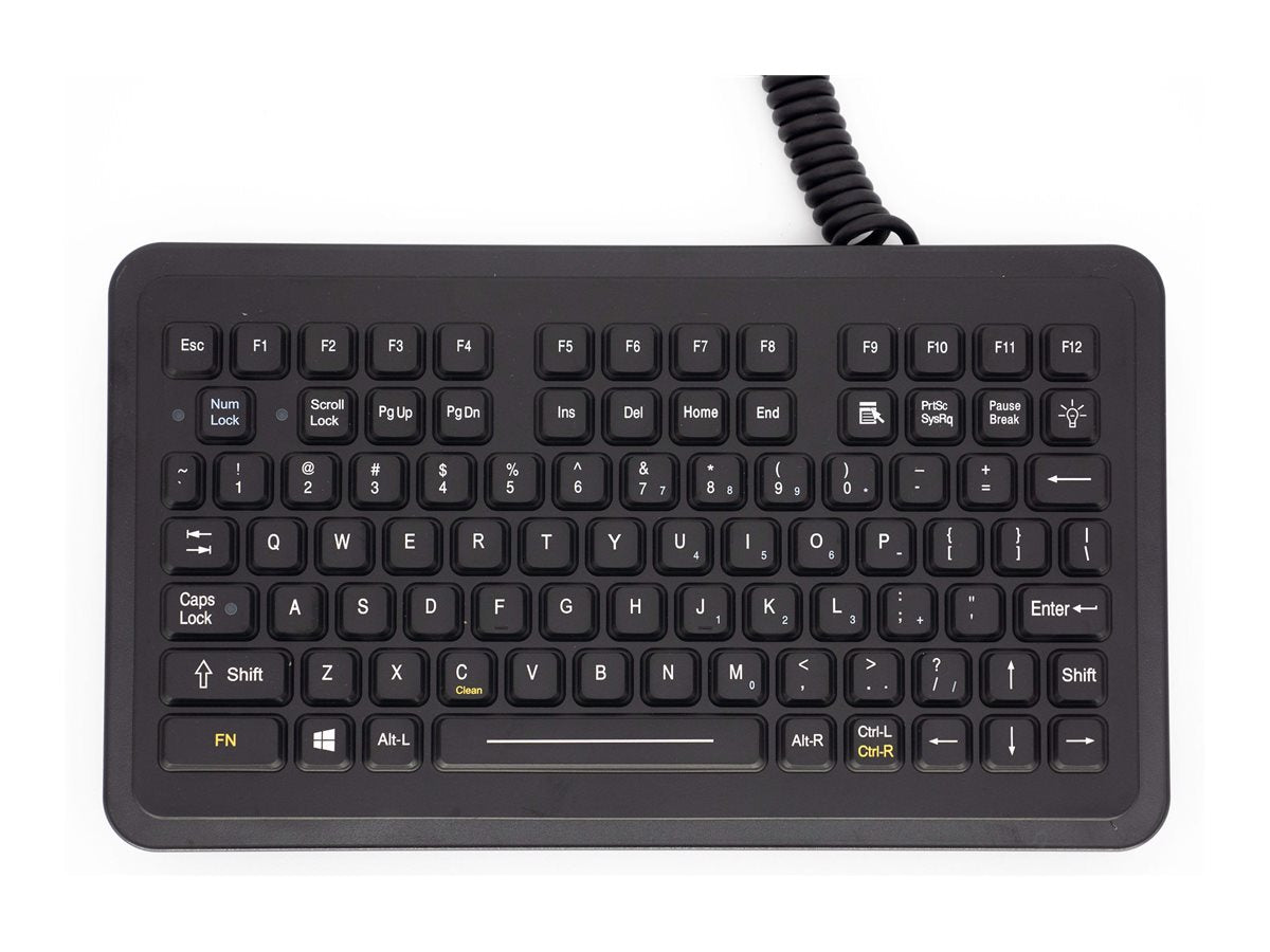 iKey - Keyboard - panel mount, compact - backlit - USB - key switch: Tactile SLP-88-USB