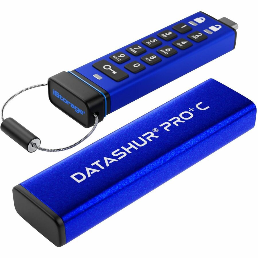 iStorage datAshur PRO+C 128GB USB-C FIPS 140-3 Level 3 Secure PIN Flash Drive
