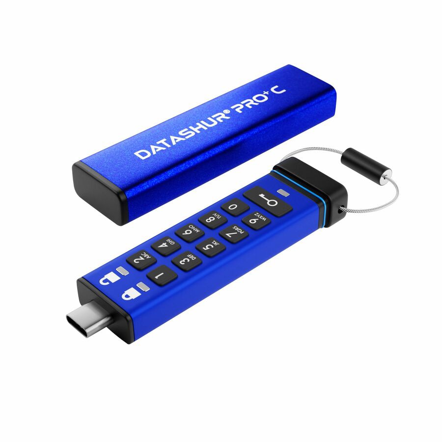 iStorage datAshur PRO+C 512GB USB-C FIPS 140-3 Level 3 Secure Flash Drive