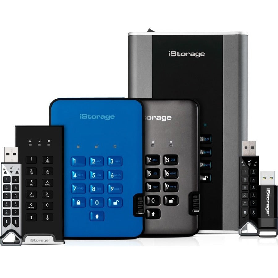 iStorage diskAshur DT2 20 TB Secure Encrypted Desktop Hard Drive | FIPS Level-3 | Password protected | Dust/Water Resistant. IS-DT2-256-20000-C-X