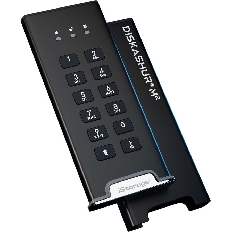 iStorage diskAshur M2 SSD 1 TB | PIN authenticated | hardware encrypted | USB 3.2 | Ultra-fast | FIPS compliant | Rugged & Portable. IS-DAM2-256-1000