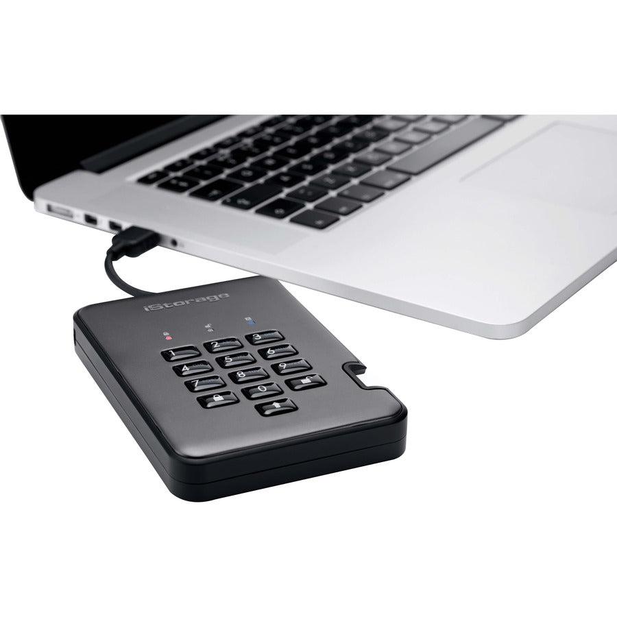 iStorage diskAshur PRO2 4 TB Portable Rugged Hard Drive - 2.5" External - TAA Compliant