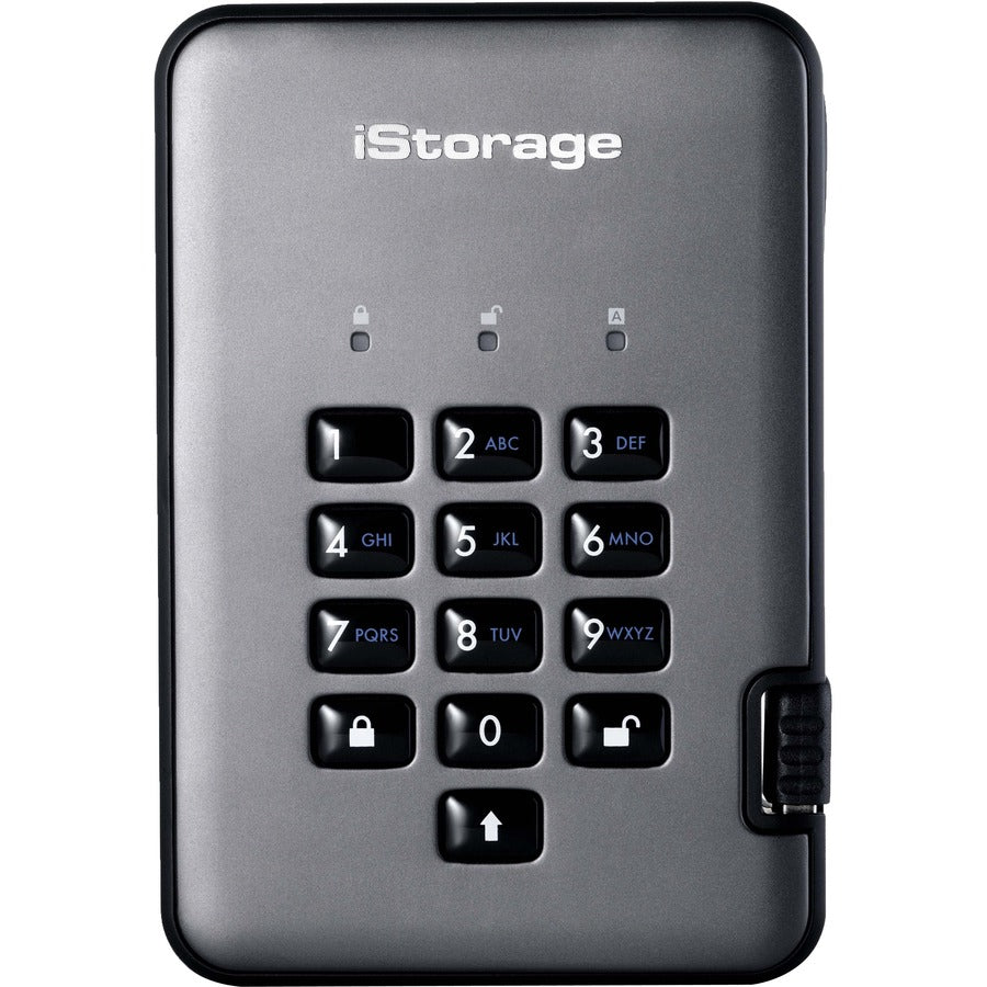 iStorage diskAshur PRO2 HDD 3 TB | Secure Hard Drive | FIPS Level 3 certified | Password Protected | Dust/Water Resistant. IS-DAP2-256-3000-C-X
