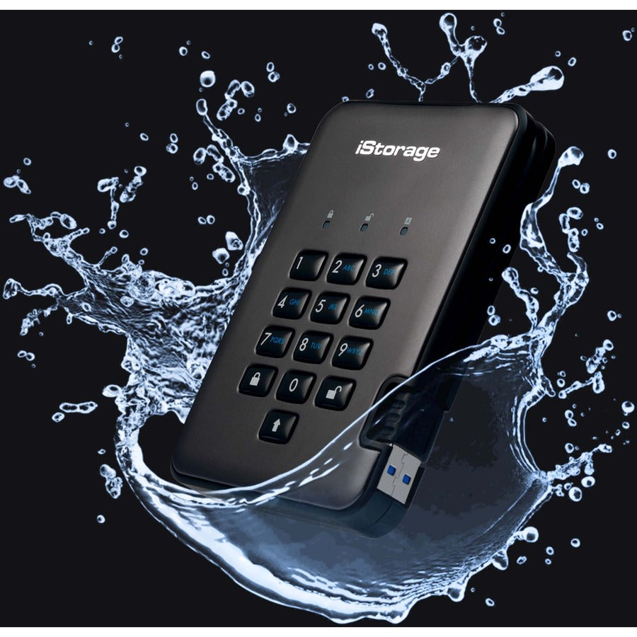 iStorage diskAshur PRO2 HDD 4 TB | Secure Hard Drive | FIPS Level 3 certified | Password Protected | Dust/Water Resistant. IS-DAP2-256-4000-C-X