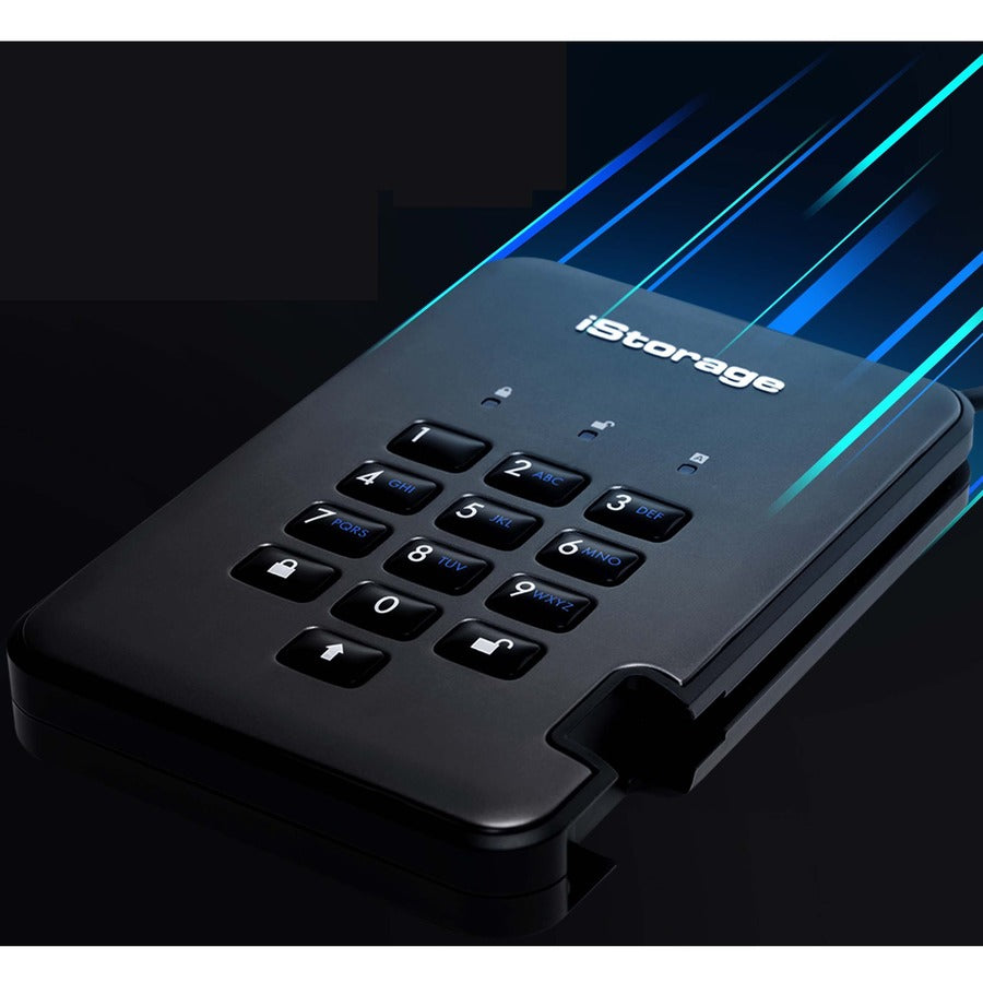 iStorage diskAshur PRO2 SSD 512 GB Secure Solid State Drive | FIPS Level 3 | Password Protected | Dust/Water-resistant. IS-DAP2-256-SSD-512-C-X
