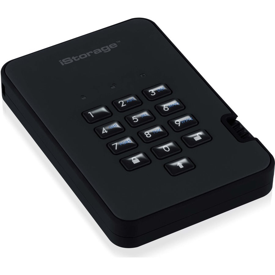 iStorage diskAshur2 SSD 2 TB Secure Portable Solid State Drive | Password protected |Dust/Water Resistant | Hardware encryption. IS-DA2-256-SSD-2000-B
