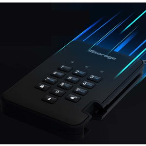 iStorage diskAshur2 SSD 2 TB Secure Portable Solid State Drive | Password protected |Dust/Water Resistant | Hardware encryption. IS-DA2-256-SSD-2000-B