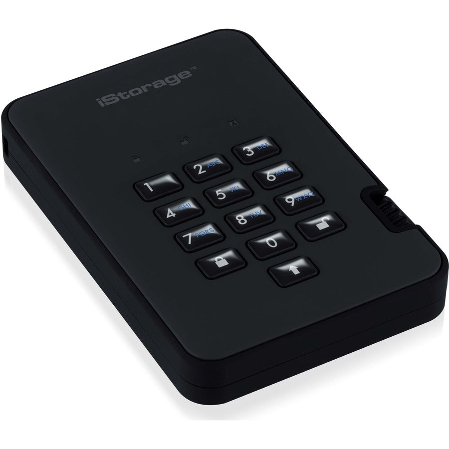 iStorage diskAshur2 SSD 8 TB Secure Portable Solid State Drive | Password protected |Dust/Water Resistant | Hardware encryption. IS-DA2-256-SSD-8000-B