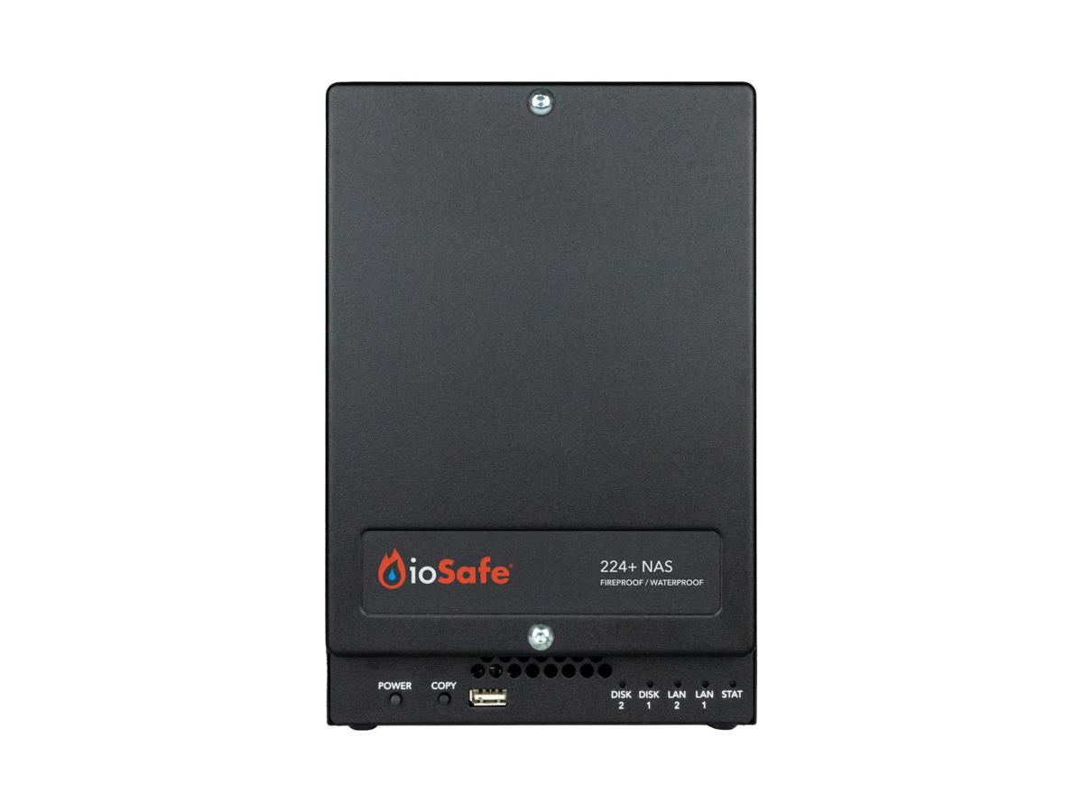 ioSafe 224+ NAS; Fireproof/Waterproof network attached storage Diskless