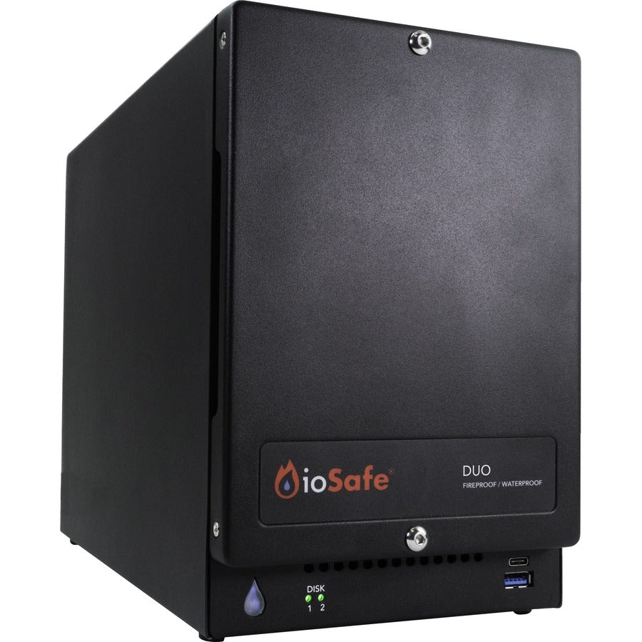 ioSafe Duo 16TB RAID 1 USB 3.2 Fireproof/Waterproof Desktop Hard Drive 72400-1940-1200