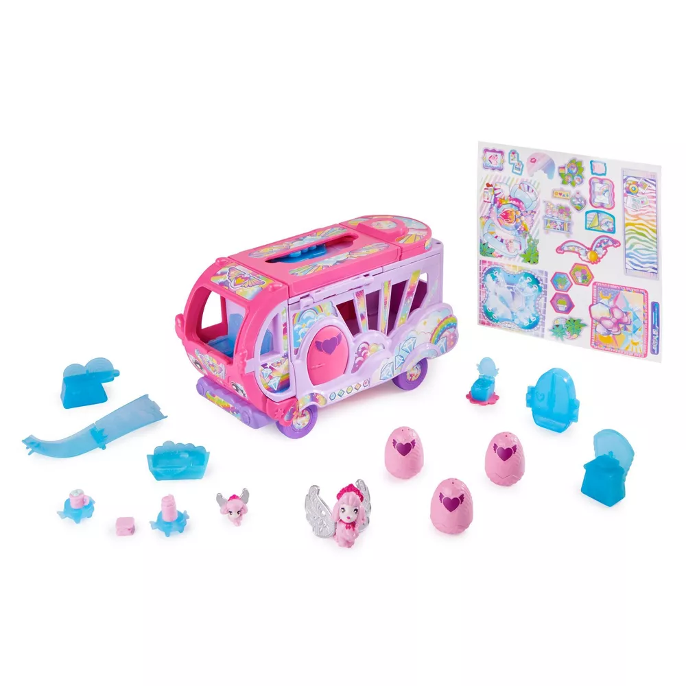 Hatchimals CollEGGtibles Transforming Rainbow-cation Camper Toy Car