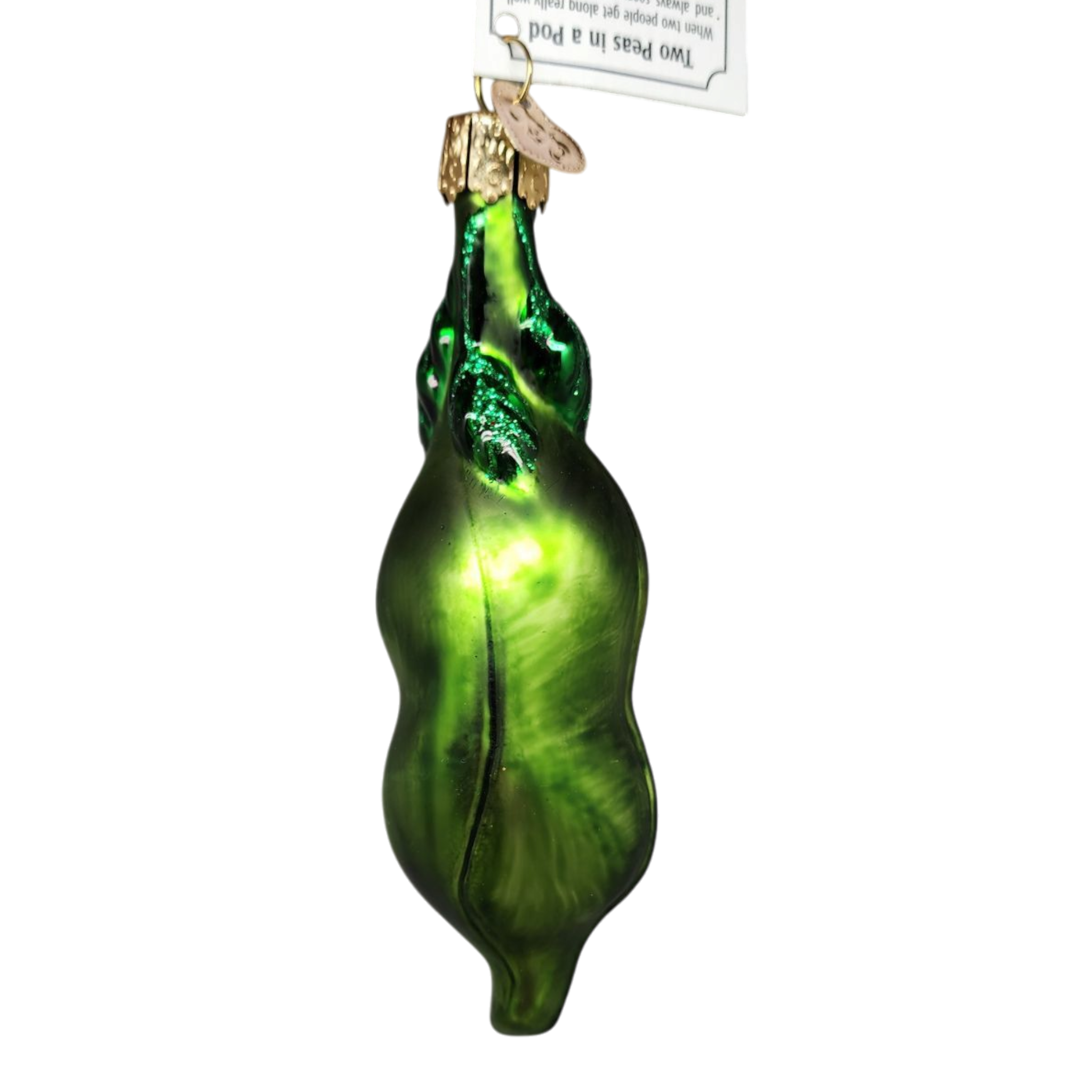 Old World Christmas Two Peas In A Pod Glass Blown Ornament
