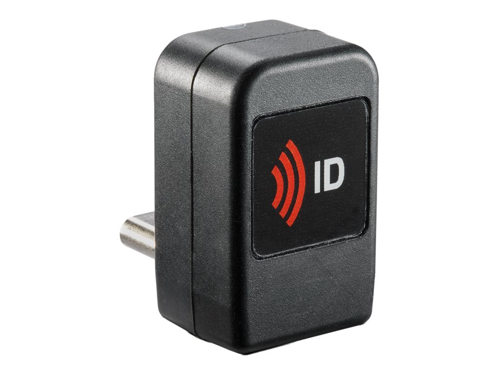rf IDEAS WAVE ID Nano Keystroke HID iCLASS SE & Seos Black Vertical USB-C Reader - RF proximity reader - USB-C - black