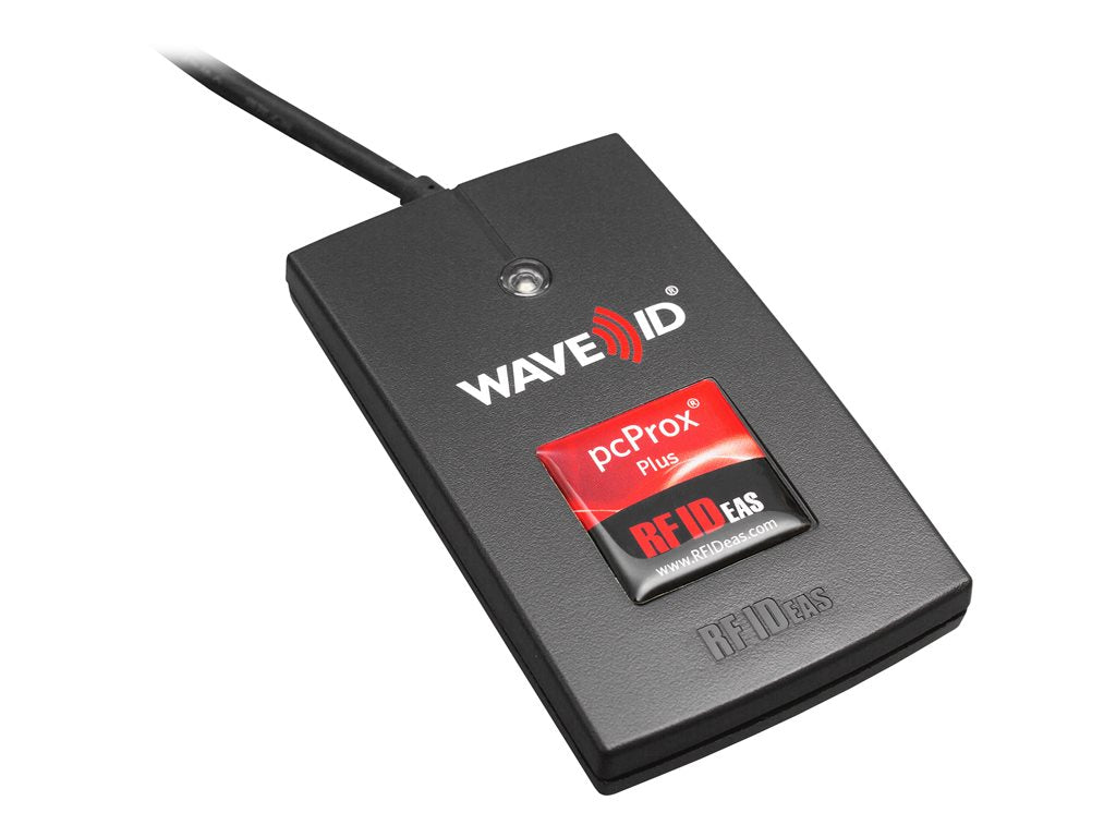 rf IDEAS WAVE ID Plus Keystroke V2 Black Reader - RF proximity reader - USB - 125 KHz / 13.56 MHz - black
