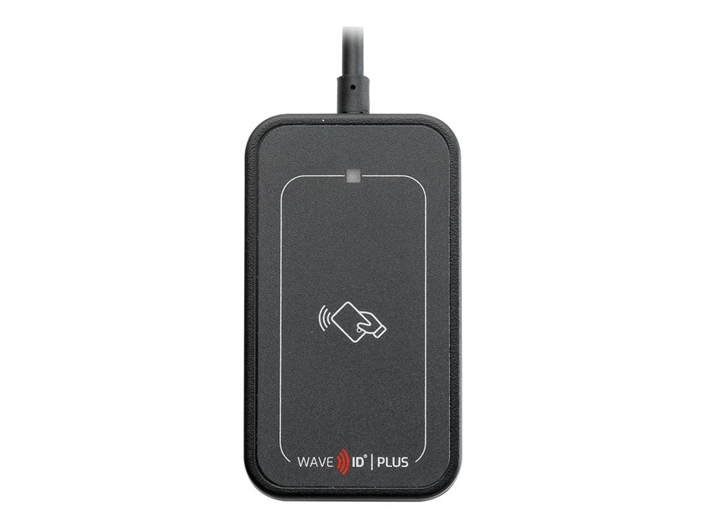 rf IDEAS WAVE ID Plus Mini - RF proximity reader / SMART card reader - USB - 125 KHz / 132 KHz / 13.56 MHz - black KT-80531BKU4