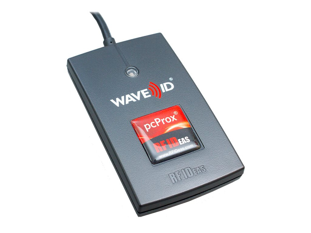 rf IDEAS WAVE ID Solo Keystroke HID Black Reader - RF proximity reader - USB - 125 KHz - black RDR-6081AKU-C16