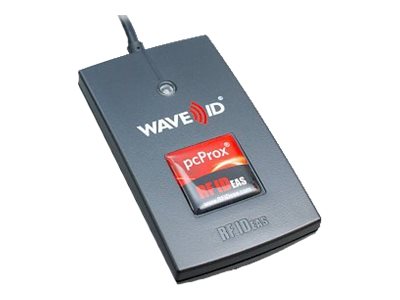 rf IDEAS WAVE ID Solo Keystroke LEGIC CSN Black Reader - RFID reader
