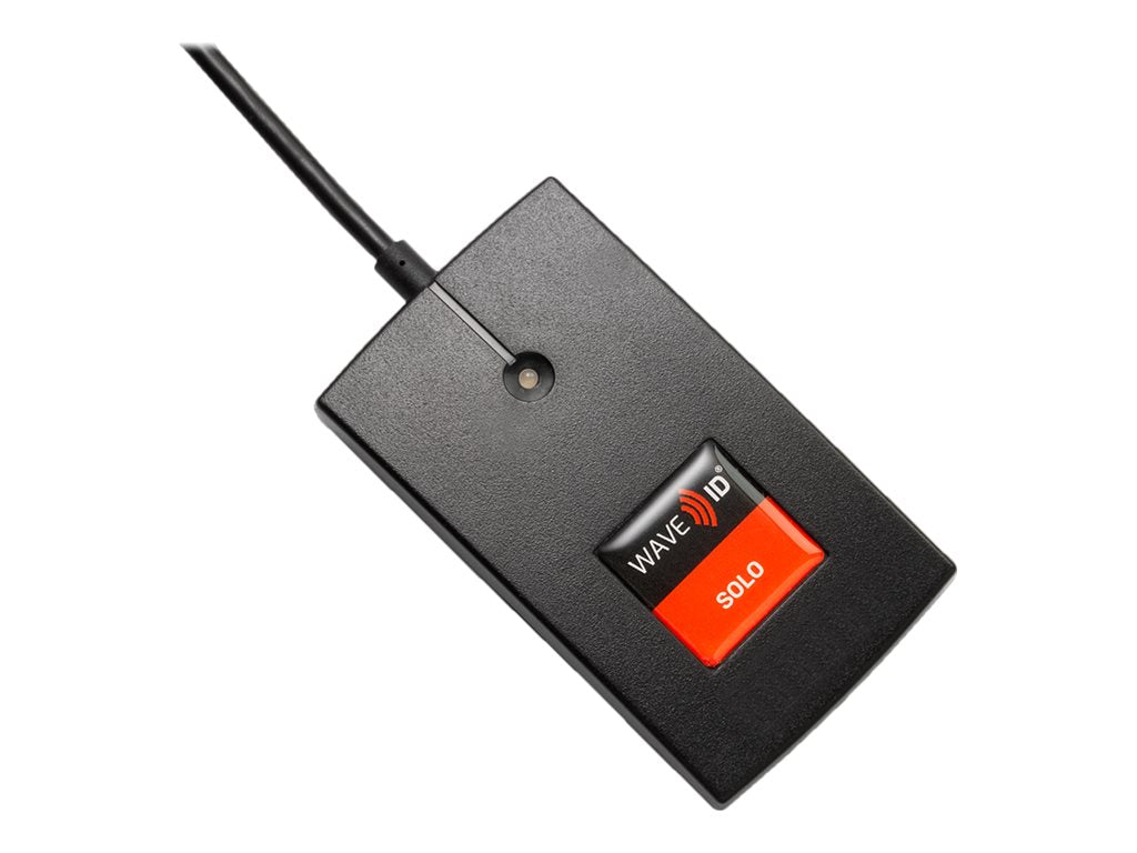 rf IDEAS WAVE ID Solo Keystroke V2 LEGIC CSN Black USB Reader - SMART