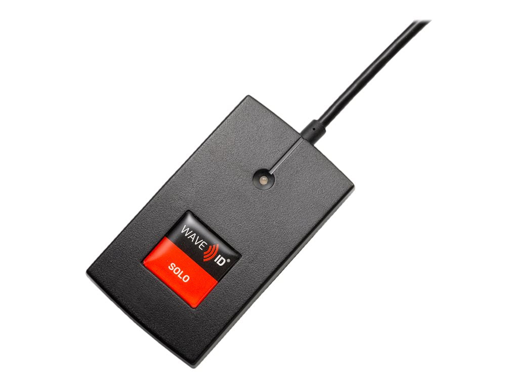 rf IDEAS WAVE ID Solo Keystroke V2 LEGIC CSN Black USB Reader - SMART