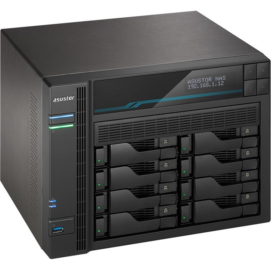 10GbE NAS - ASUSTOR LOCKERSTOR 8 Intel Atom 8-Bay M.2 SSD | ASUSTOR AS6508T