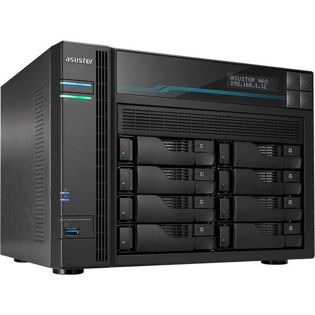 10GbE NAS - ASUSTOR LOCKERSTOR 8 Intel Atom 8-Bay M.2 SSD | ASUSTOR AS6508T