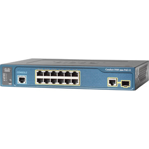 12-Port PoE Layer 3 Switch - Cisco Catalyst 3560-12PC-S-RF | TecISoft WS-C3560-12PC-S-RF
