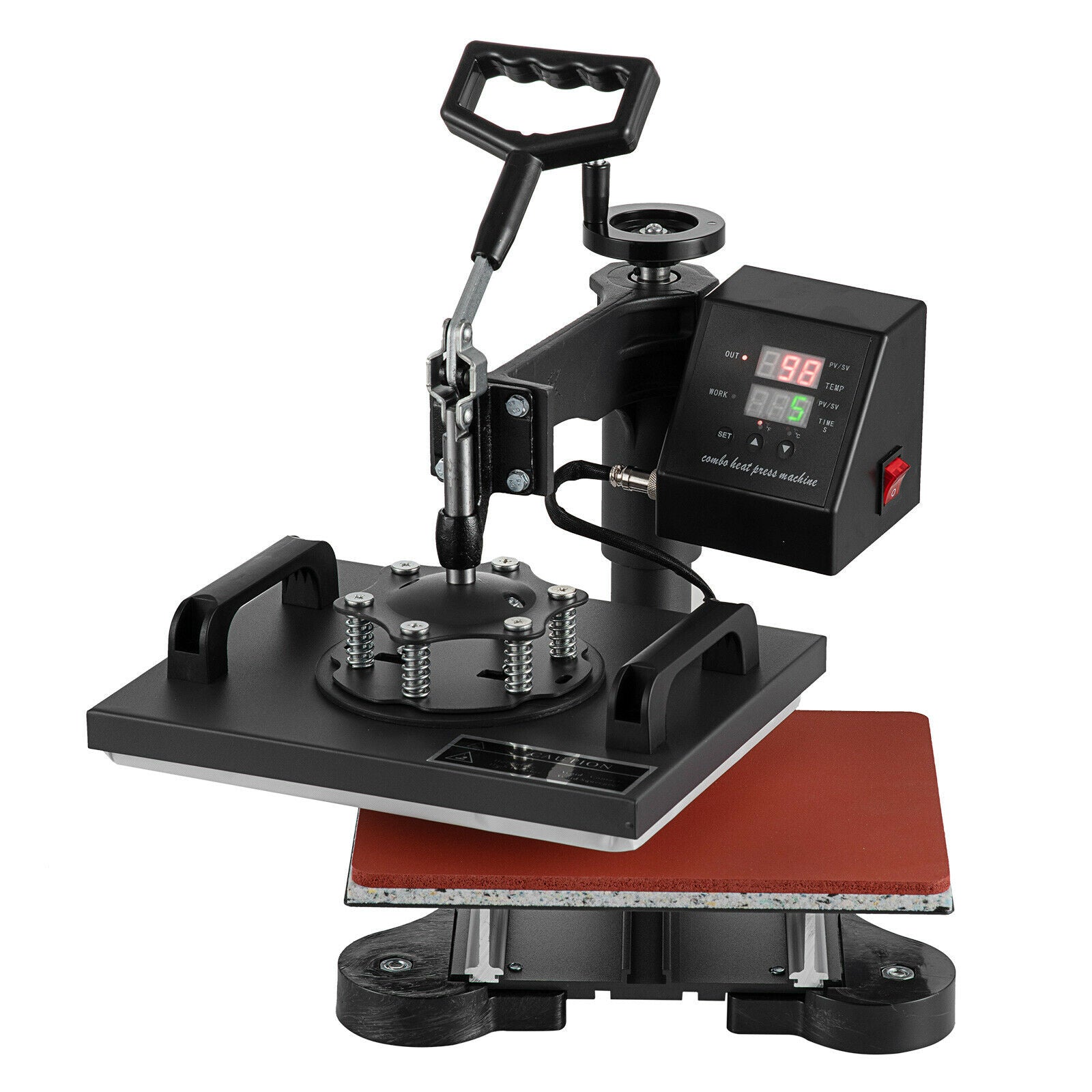 12" X 10" T-Shirt Heat Press Sublimation Transfer Machine 360 Degree Swing Away