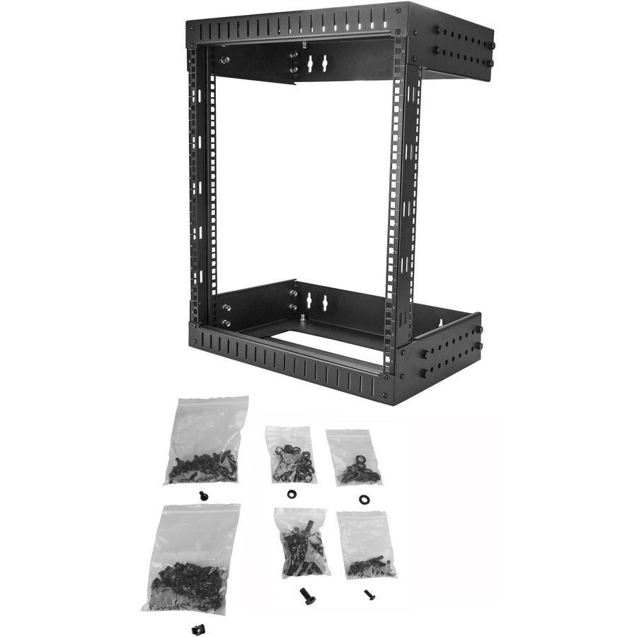 12U Server Rack Wall Mount - Heavy-Duty Open Frame Network Rack | StarTech.com RK12WALLOA