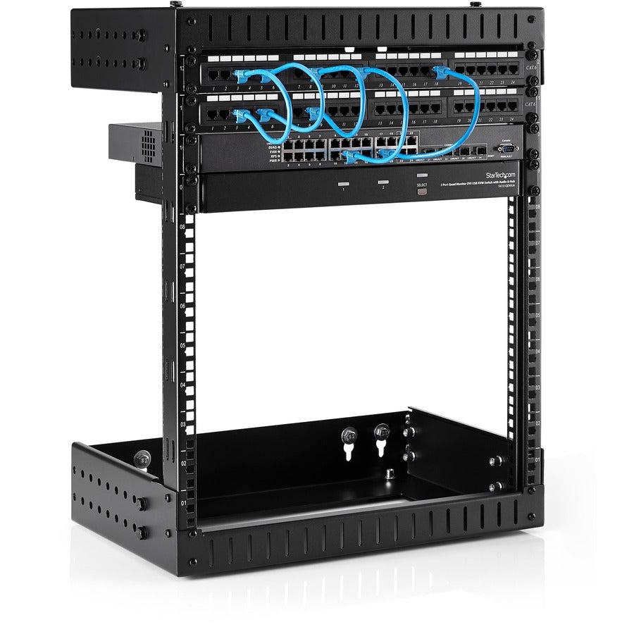 12U Server Rack Wall Mount - Heavy-Duty Open Frame Network Rack | StarTech.com RK12WALLOA