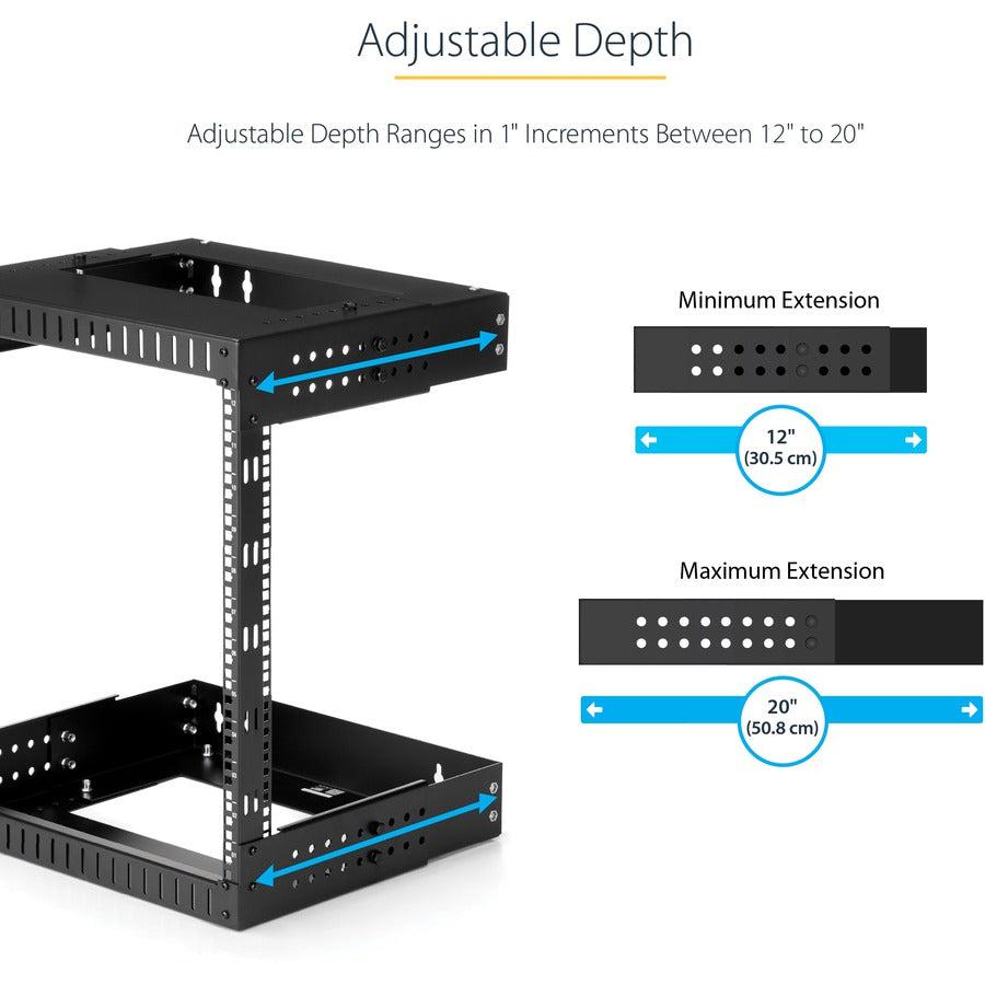 15U Wall Mount Server Rack - Open Frame Heavy Duty | StarTech.com RK15WALLOA