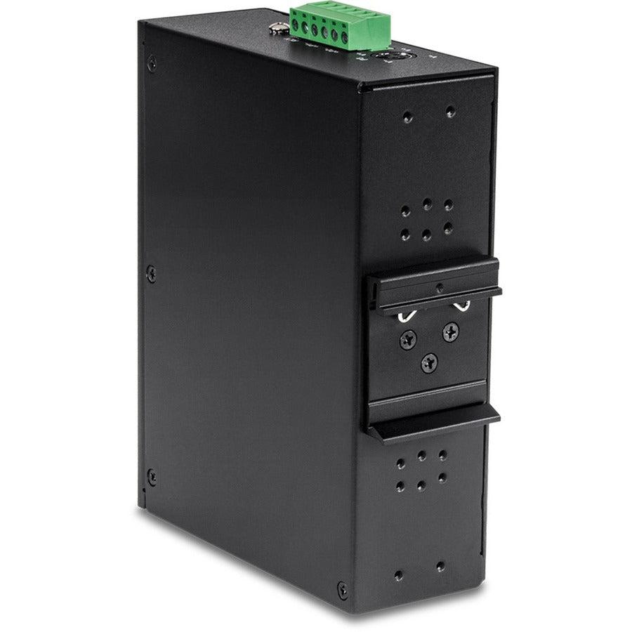 16-Port Industrial Gigabit PoE+ DIN-Rail Switch - TRENDnet TI-PG160