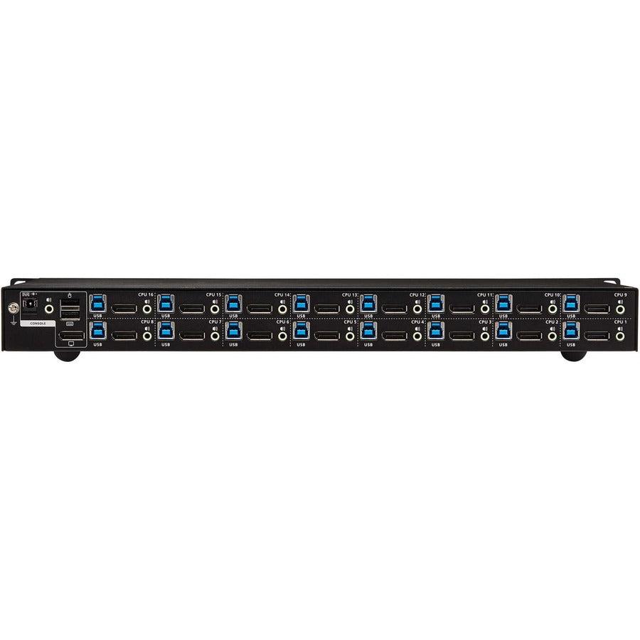 16-Port Rack Mount DP/USB KVM Switch, 1U - Tripp Lite - Eaton B024-DPU16