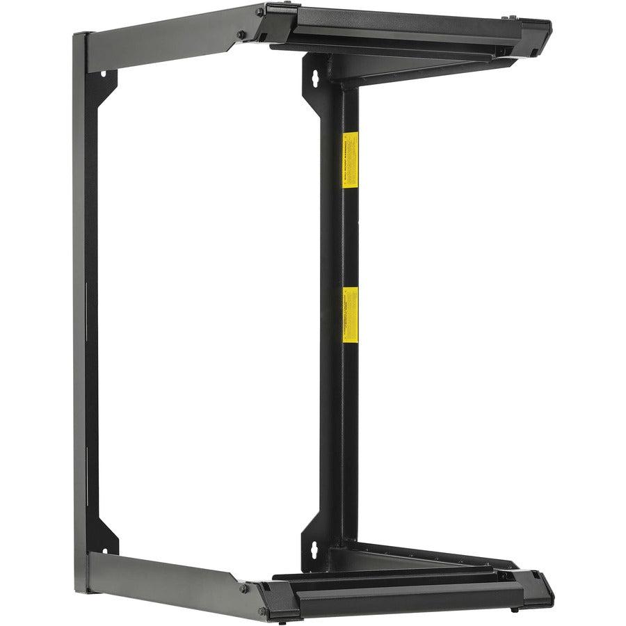 16U 2-Post Open Frame Rack - Heavy Duty Wall Mount | Tecisoft SRWO16US