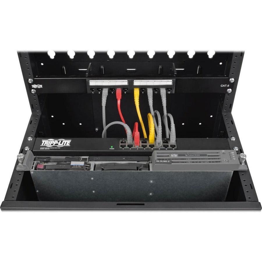 16U Server Rack Enclosure - Vertical Wall Mount Cabinet | Tripp Lite SRWF16U38