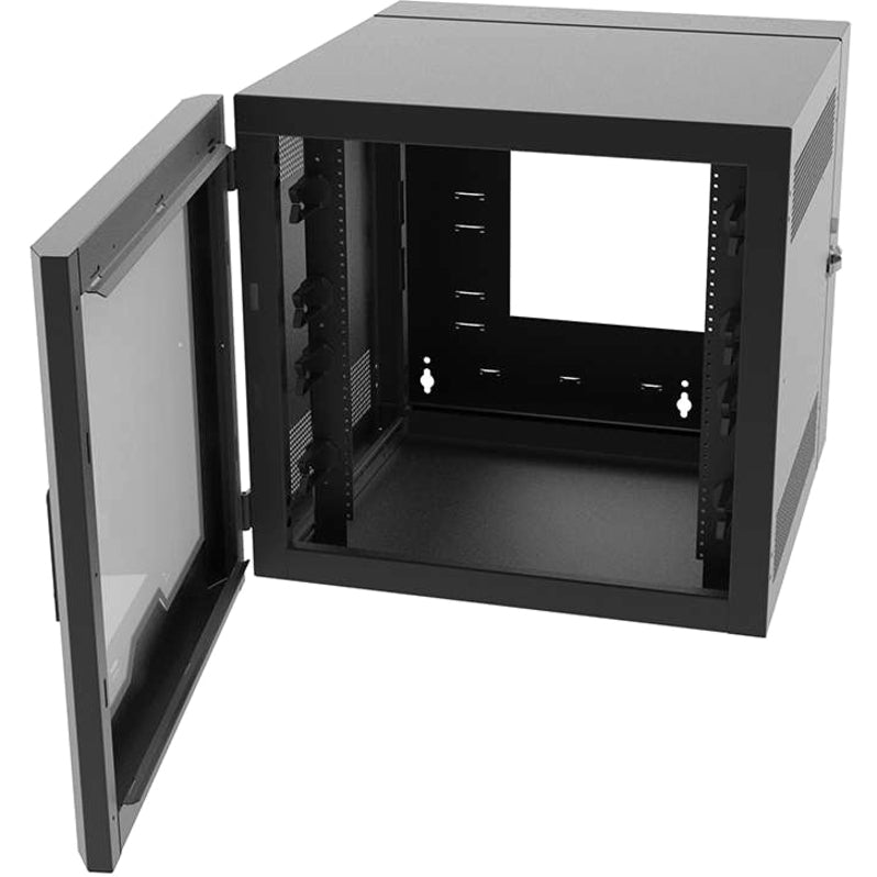 18RU Swing-Out Wall Mount Cabinet - Network Equipment Storage | C2G SWM18RUPL-26-26