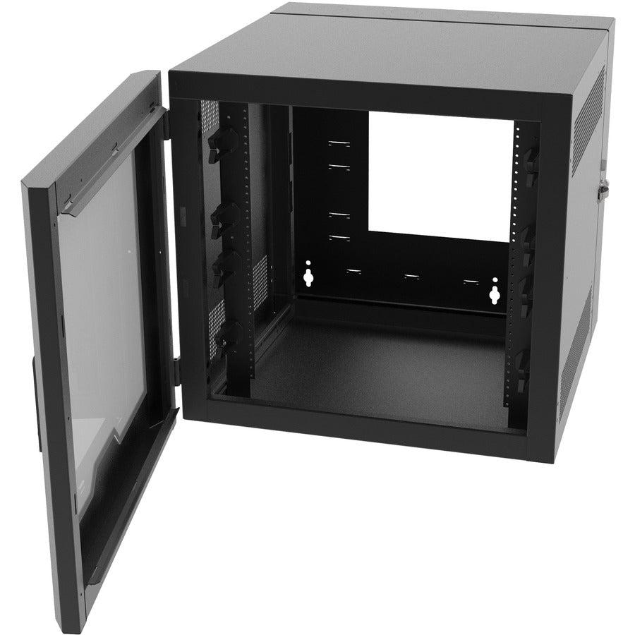 18RU Swing-Out Wall Mount Cabinet - Network Equipment Storage | C2G SWM18RUPL-26-26