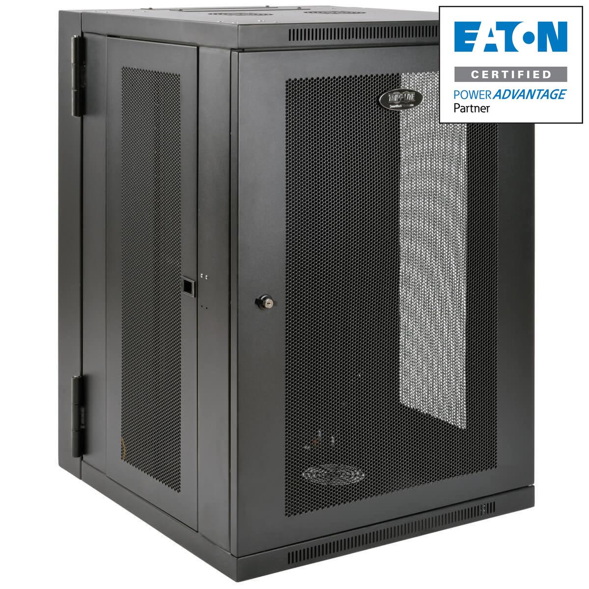 18U Wall Mount Rack Enclosure - UPS-Depth Server Cabinet | Tripp Lite SRW18USDP