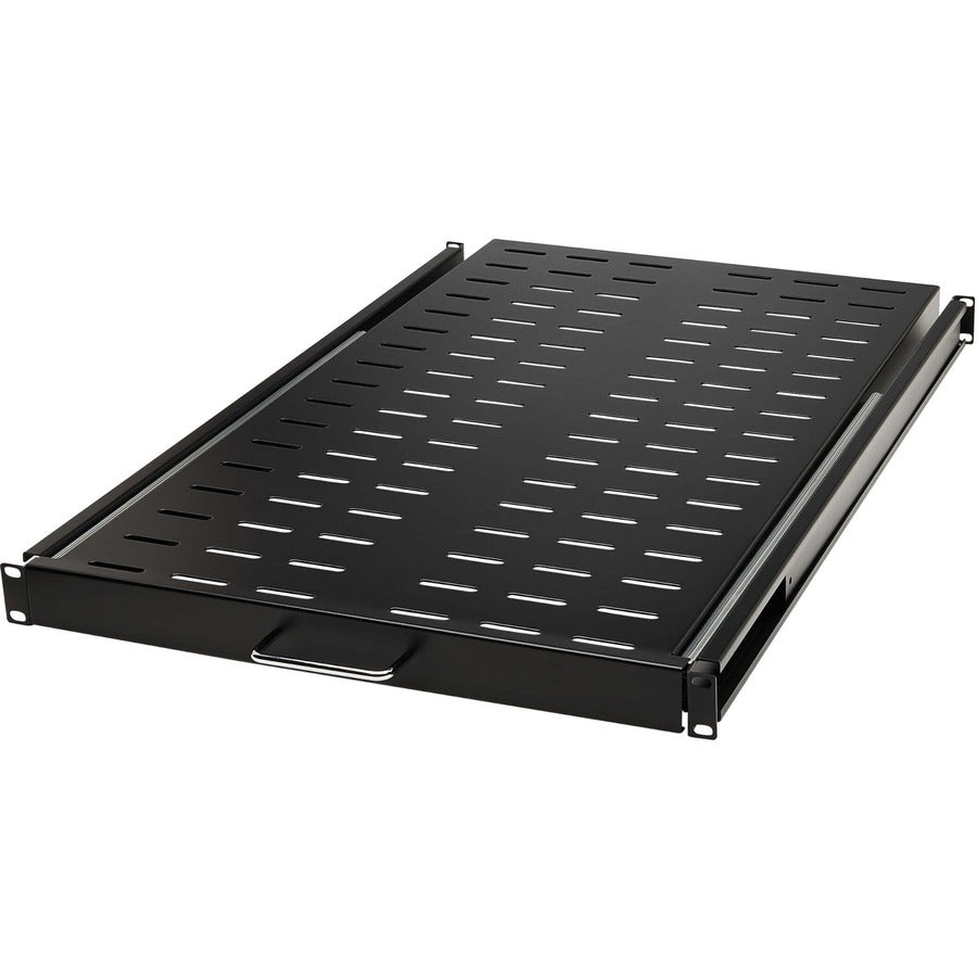 1U Vented Rack Shelf Sliding Steel - SmartRack 50lb Capacity | Tripp Lite SRSHELF4PSLVENT