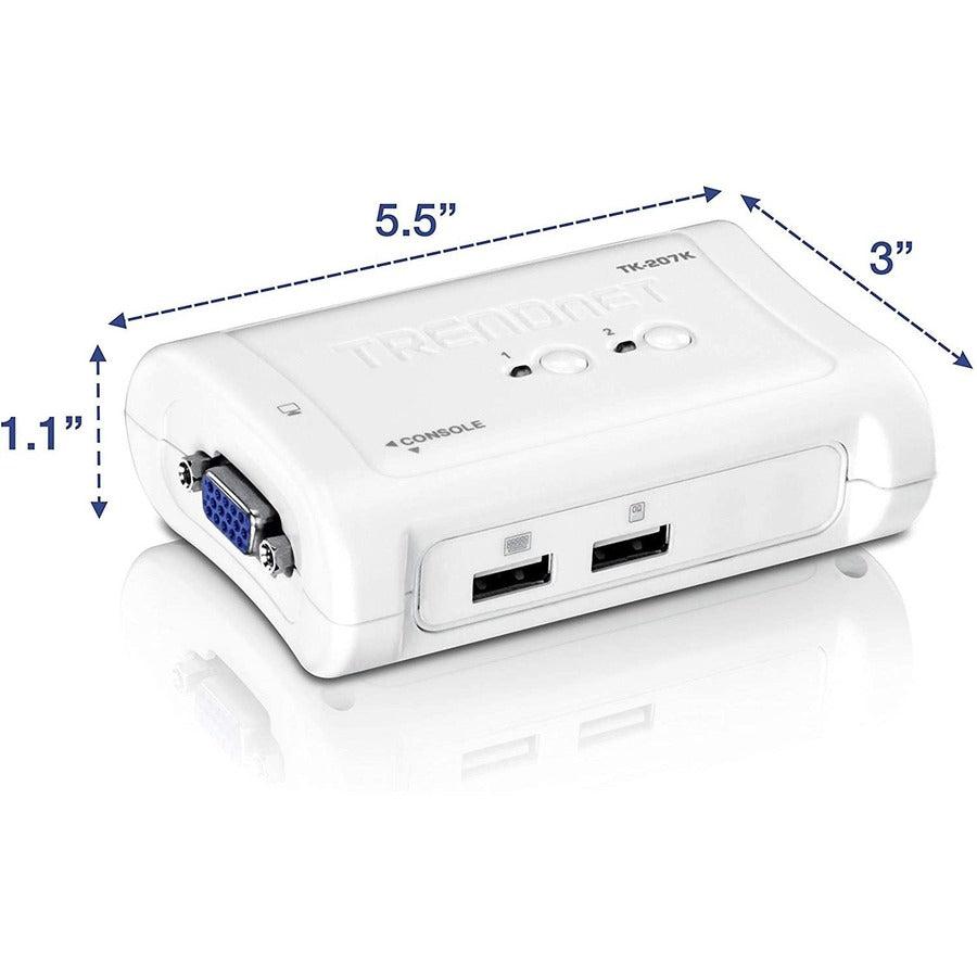 2-Port USB KVM Switch - TRENDnet TK-207K