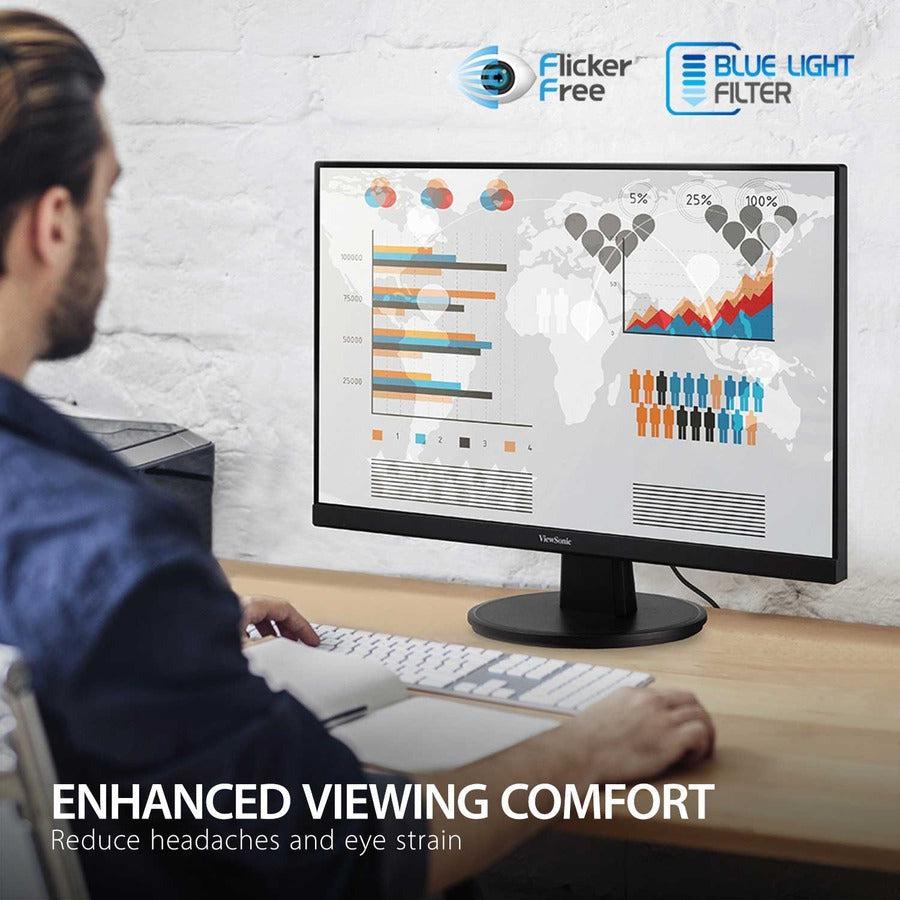 22 Inch 1080p Monitor - ViewSonic VA2247-MH MVA Display | Tecisoft